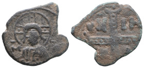 CRUSADERS. Edessa. Joscelin I ? de Courtenay or Joscelin II, 1119-1150. Follis (Bronze)

Weight: 4 gr
Diameter: 23,6 mm