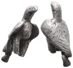 ANCIENT ROMAN SILVER EAGLE FIGURINE.(1st - 2nd Century).AG

Weight: 9,6 gr
Diameter: 33,1 mm