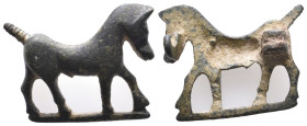 ANCIENT ROMAN HORSE FIGURINE.(1st - 2nd Century).AE

Weight: 10 gr
Diameter: 37,4 mm