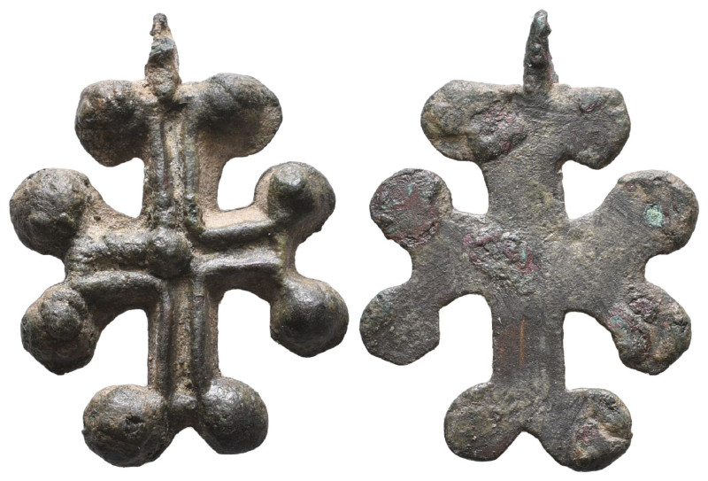 BYZANTINE EMPIRE.BRONZE CROSS .(8th-10th century).Ae.

Weight: 4,6 gr
Diameter: ...