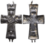 BYZANTINE EMPIRE.BRONZE CROSS .(8th-10th century).Ae.

Weight: 24,3 gr
Diameter: 77,7 mm