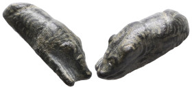 ANCIENT ROMAN BRONZE SLEEPING DOG FIGURINE.(1st - 2nd Century).AE

Weight: 8,8 gr
Diameter: 25 mm