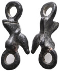 Ancient Roman Bronze Phallus Pendant
1st-3rd Century AD

Weight: 12,8 gr
Diameter: 42,7 mm