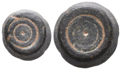 BYZANTINE BRONZE WEIGHT.(Circa 6th-9th century).Ae.


Weight: 28,8 gr
Diameter: 19,7 mm