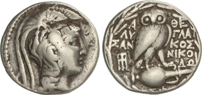 GREEK COINS
Tetradracma. 124-123 a.C. ATENAS. ATICA. Anv.: Cabeza de Atenea Par...