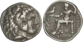 GREEK COINS
Tetradracma. 311-300 a.C. SELEUKOS I NIKATOR. En nombre y tipos de Alejandro III. BABILONIA. Anv.: Cabeza de Hércules con piel de león a ...