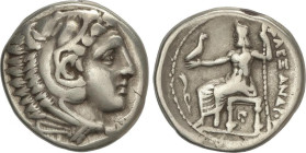 GREEK COINS
Tetradracma. 317-305 a.C. CASANDRO. REYES DE MACEDONIA. Anv.: Cabeza de Hércules con piel de león a derecha. Rev.: Zeus entronizado a izq...