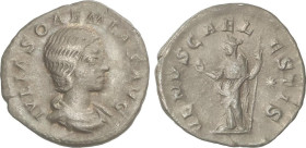 ROMAN COINS: ROMAN EMPIRE
Denario. 222 d.C. JULIA SOEMIAS. Anv.: IVLIA SOAEMIAS AVG. Busto a derecha. Rev.: VENVS CAELESTIS. Venus en pie a izquierda...