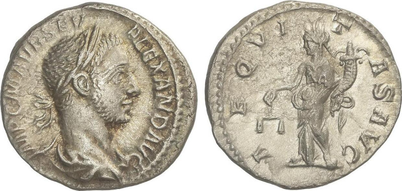 ROMAN COINS: ROMAN EMPIRE
Denario. 222-228 d.C. ALEJANDRO SEVERO. Anv.: IMP. C....