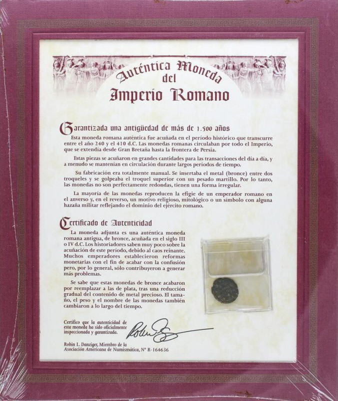 ROMAN COINS: ROMAN EMPIRE
Lote 5 pequeños cobres. BAJO IMPERIO ROMANO. En prese...