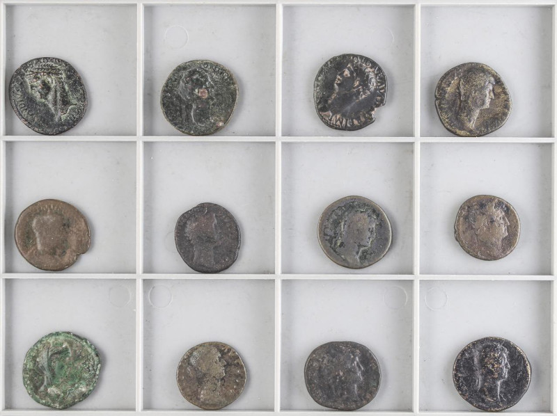 ROMAN COINS: ROMAN EMPIRE
Lote 12 monedas Ases y Dupondios. VARIOS EMPERADORES....