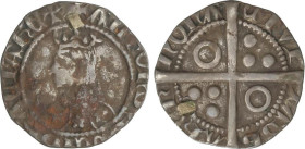 MEDIEVAL COINS: CATALONIA-ARAGÓN
Croat. ALFONS II. BARCELONA. Anv.: ALFOSVS:DEI:GRACIA:REX:. Efigie coronada a izquierda. Rev.: CIVI-TAS:-BACK-NONA. ...