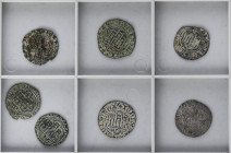 MEDIEVAL COINS: KINGDOM OF CASTILE AND LEÓN
Lote 7 monedas Blanca. JUAN II. BURGOS (2), CORUÑA, CUENCA, SEVILLA (2), TOLEDO. Ve. A EXAMINAR. BC+ a MB...