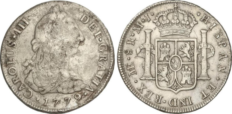 SPANISH MONARCHY: CHARLES IV
8 Reales. 1779. LIMA. M.J. 26,38 grs. (Oxidaciones...