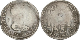 SPANISH MONARCHY: FERDINAND VII
8 Reales. 1819. DURANGO. C.G. 27,21 grs. Acuñación floja normal en esta ceca. AC-1197. MBC-/MBC.