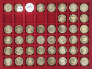 PESETA SYSTEM: ESTADO ESPAÑOL
Lote 575 monedas 1 Peseta. 1963 y 1966. (*19-64, 67, 68, 69, 70, 71, 72, 73, 74 y 75). Casi todas SC. Incluye 24x 1963 ...