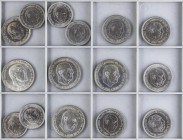 PESETA SYSTEM: ESTADO ESPAÑOL
Lote 29 monedas 25 (15), 50 (10) y 100 Pesetas (4). 1957 Y 1966. Muchas estrellas diferentes (alguna retocada). A EXAMI...