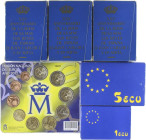 PESETA SYSTEM: JUAN CARLOS I
Lote Presentaciones y Estuches. AR, Bimetalicas, CuNi. 3 Series: Así Nace una Moneda. 1987. XXV aniversario Boda Real. 1...
