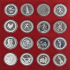 PESETA SYSTEM: BARCELONA OLYMPICS 1992
Serie 16 monedas 2.000 Pesetas. 1992. AR. Series I, II, III y IV completas en plata. En un solo estuche sin ce...