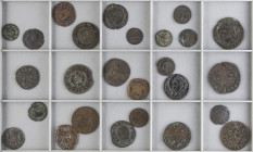 LOTS AND COLLECTIONS
Lote 26 cobres. MEDIEVAL CASTELLANO a ISABEL II. AE. Incluye blanca, maravedís, cuartos, ardite y céntimos de escudo. Diferentes...