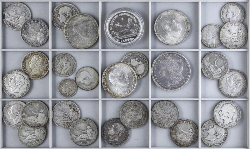 LOTS AND COLLECTIONS
Lote 118 monedas. 1884 a 1966. UNIO CATALANISTA, CENTENARI...