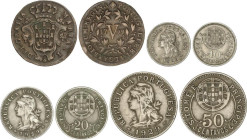 WORLD COINS: SAINT THOMAS AND PRINCE ISLAND
Lote 4 monedas 5 Reis, 10, 20 y 50 Centavos. 1799 a 1929. Br, Ni-Br. MBC+.