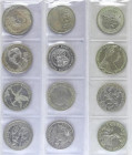 WORLD LOTS AND COLLECTIONS
Lote 12 monedas. 1889 a 1990. VARIOS PAISES. AR. AUSTRIA (2): 100 Schilling 1978 KM-2939 y Thaler (Reestrike) KM-T1, ANDOR...