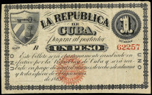 SPANISH BANK NOTES: SPANISH OVERSEAS ISSUES AND ANDORRA
1 Peso. 1869. LA REPÚBLICA DE CUBA. Ed-31. MBC.