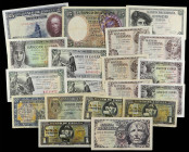 SPANISH BANK NOTES: LOTS AND COLLECTIONS
Lote 19 billetes 1 a 25 Pesetas. 1928 a 1948. Destacan 1 Pta. Cortés, 3x 1 Pta. Carabela, 5 Ptas. Alcazar Se...