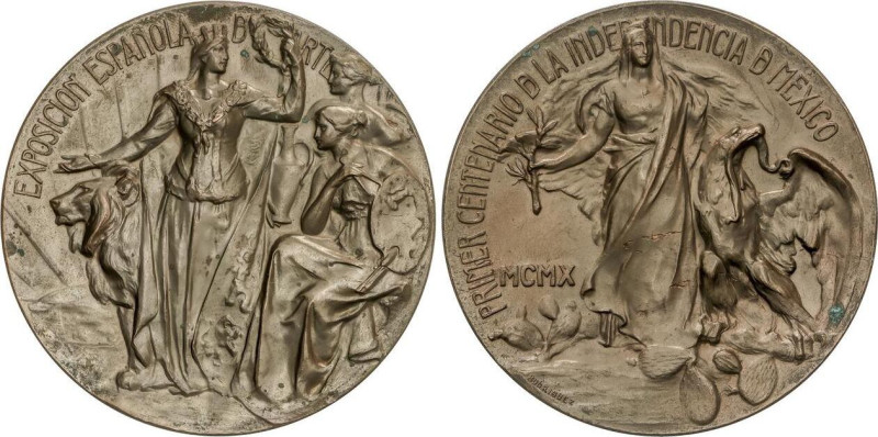 SPANISH MEDALS
Medalla Exposición Española de Arte. 1910. Anv.: Alegoría de His...