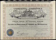 DOCUMENTS AND MISCELLANEOUS
Lote 9 Acciones y 10 hojas de cupones. 28 Diciembre 1946. MADRID. COMPAÑÍA ESPAÑOLA DE MINAS DEL RIF. EBC.