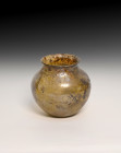 **Item description:** Assorted ancient Roman glass artifacts dating from 100 AD to 400 AD or later. These pieces feature various shapes and sizes typi...