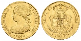Isabel II (1833-1868). 100 reales. 1862. Madrid. (Cal-27). Au. 8,35 g. EBC. Est...300,00.