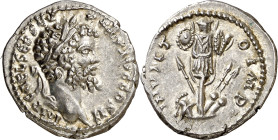 (194 d.C.). Septimio Severo. Denario. (Spink 6288) (S. 232) (RIC. 389). 3,23 g. EBC.