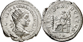 (218-219 d.C.). Eliogábalo. Antoniniano. (Spink 7487 var) (S. 31a) (RIC. 70). 4,94 g. MBC+.
