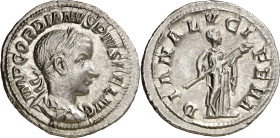 (241-242 d.C.). Gordiano III. Denario. (Spink 8673) (S. 69) (RIC. 127). 2,97 g. EBC-.