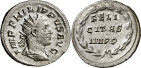 (247 d.C.). Filipo I. Antoniniano. (Spink 8926) (S. 39) (RIC. 60). 4,33 g. EBC-.