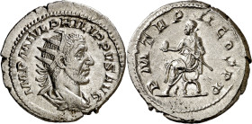 (245 d.C.). Filipo I. Antoniniano. (Spink 8943) (S. 120) (RIC. 2b). 3,43 g. MBC+/EBC-.