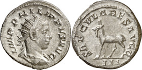 (248 d.C.). Filipo II. Antoniniano. (Spink 9275) (S. 72) (RIC. 224). 4,83 g. EBC.