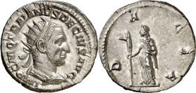 (250-251 d.C.). Trajano Decio. Antoniniano. (Spink 9368) (S. 16) (RIC. 12b). 4,10 g. EBC.