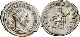 (252 d.C.). Volusiano. Antoniniano. (Spink 9749) (S. 39) (RIC. 177). 3,64 g. MBC+.