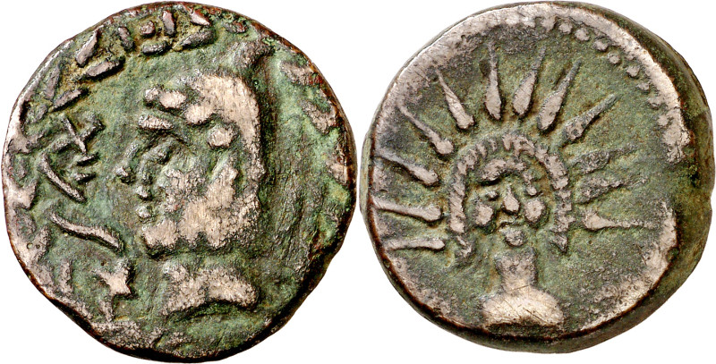 Malaca (Málaga). As. (FAB. 1729) (ACIP. 791). 12,95 g. MBC+.