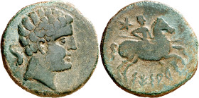 Sesars (en Aragón). As. (FAB. 2198) (ACIP. 1407). Pátina verde. 10,08 g. MBC-.