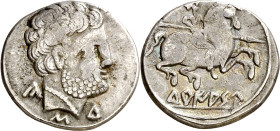 Turiasu (Tarazona). Denario. (FAB. 2417) (ACIP. 1722). 3,74 g. MBC-.