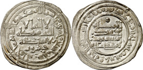 Califato. AH 399. Muhammad II. Al Andalus. Dirhem. (V. 682) (Fro. 84) (Prieto 2). Bella. 2,64 g. EBC.