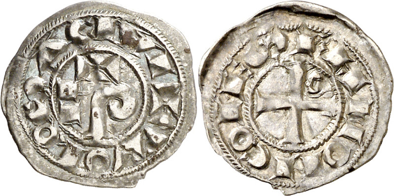 Comtat de Tolosa. Ramon VI (1194-1222) y Ramon VII (1222-1249). Tolosa. Òbol. (C...