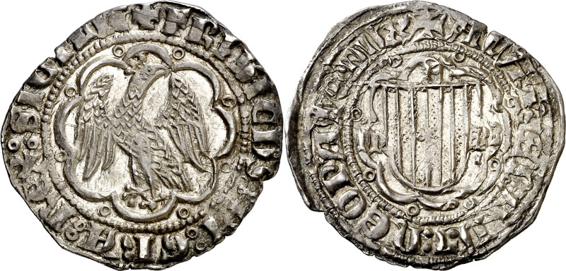 Frederic IV de Sicília (1355-1377). Sicília. Pirral. (Cru.V.S. 654) (Cru.C.G. 26...