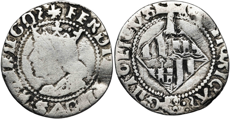 Ferran II (1479-1516). Mallorca. Ral. (AC. 62) (Cru.V.S. 1180) (Cru.C.G. 3094). ...