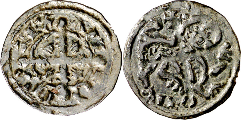 Alfonso IX (1188-1230). ¿León?. Dinero. (AB. 121). Atractiva. Escasa. 0,70 g. MB...