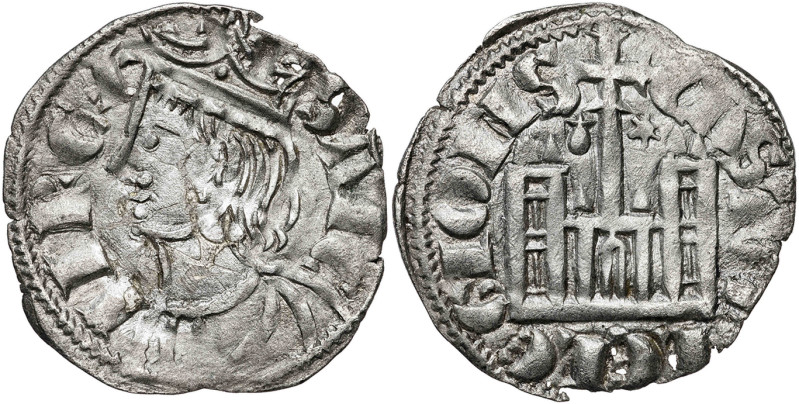 Sancho IV (1284-1295). Coruña o Santiago de Compostela. Cornado. (AB. 297). Esca...